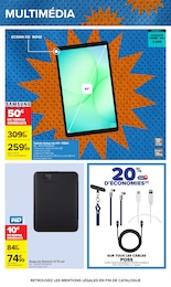 Prix et réduction Câble dans le prospectus Carrefour en cours Offre Câble dans le catalogue Carrefour du moment à la page 21