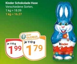 Schokolade Hase Angebote von Kinder bei GLOBUS Koblenz für 1,79 €