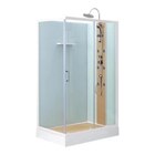 Cabine de douche BAMBOO 80 x 120 cm porte coulissante verre trempé blanc en promo chez Brico Dépôt Clichy-sous-Bois à 369,00 €