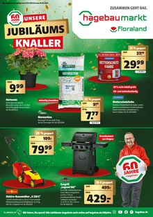 Rasenmäher im Hagebaumarkt Prospekt "UNSERE JUBILÄUMS KNALLER" mit 24 Seiten (Bottrop)