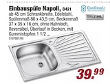 POCO Schwedt - Einbauspüle Napoli, D421 Angebot im Prospekt Einbauspüle Napoli, D421 bei POCO im Schwedt Prospekt für 39,99 €
