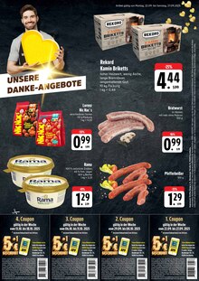 Bratwurst im E center Prospekt "DANKE SCHÖN" mit 2 Seiten (Erlangen)