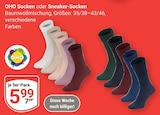 Socken oder Sneaker-Socken im Angebot bei GLOBUS in Kempen Socken oder Sneaker-Socken Angebote von OHO bei GLOBUS Kempen für 5,99 €