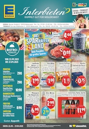 Aktueller EDEKA Supermarkt Prospekt in Weilerswist und Umgebung, "Aktuelle Angebote" mit 24 Seiten, 22.09.2025 - 27.09.2025