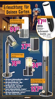 LED-Lampe im Hornbach Prospekt "Dir ist vieles Latte. Nur nicht Dein Garten." mit 33 Seiten (Nürnberg)