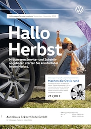 Volkswagen Prospekt für Goosefeld: Herbst in Sicht, 1 Seite, 01.09.2023 - 30.11.2023