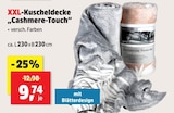 XXL-Kuscheldecke 'Cashmere-Touch' bei Thomas Philipps im Zella-Mehlis Prospekt für 9,74 €