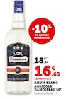 Rhum Blanc Agricole 50° - Damoiseau en promo chez Super U Lyon à 16,65 €