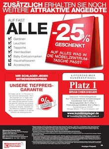 Pampers im Möbelzentrum Pforzheim Prospekt "WIR LASSEN ES KRACHEN" mit 4 Seiten (Heilbronn)