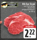 Rib Eye Steak Angebote von Deutsches Jungbullenfleisch bei EDEKA Hennef für 2,22 €