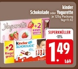 Schokolade im EDEKA Prospekt Schokolade von kinder im aktuellen EDEKA Prospekt für 1,49 €