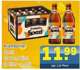 Aktuelle Krombacher Angebote bei Getränke Arena in Essen Aktuelles Spezi Angebot bei Getränke Arena in Essen ab 11,99 €