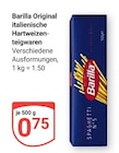Original italienische Hartweizenteigwaren bei GLOBUS im Schwandorf Prospekt für 0,75 €