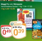 Fix Angebote von Maggi bei GLOBUS Amberg für 0,39 €