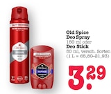 Deo Spray Angebote von Old Spice bei E center Offenbach für 3,29 €