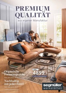 Couch im Segmüller Prospekt "Premium Polstermöbel" mit 26 Seiten (Mannheim)