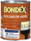 Holzlasur 750 ml im Angebot bei toom Baumarkt in Hof Holzlasur 750 ml Angebote von BONDEX bei toom Baumarkt Hof für 11,99 €