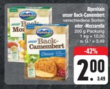 Aktuelles unser Back-Camembert oder -Mozzarella Angebot bei E center in Dresden ab 2,00 €