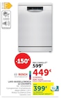 Lave-vaisselle 12 couverts - Bosch en promo chez Super U Valence à 399,00 €
