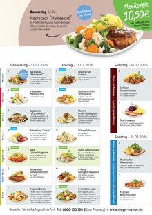 Fleisch im Meyer Menü Prospekt "Mittagessen? Keine Idee oder keine Zeit?" mit 4 Seiten (Karlsruhe)
