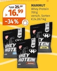 Proteinprodukte im Müller Prospekt Whey Protein von MAMMUT im aktuellen Müller Prospekt für 16,99 €