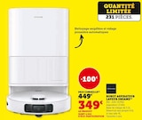 Promo Robot aspirateur laveur à 349,00 € dans le catalogue Hyper U à Saint-Ellier