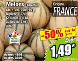 Norma Grosbliederstroff - Promo Melons Charentais Promo Melons Charentais à 1,49 € dans le catalogue Norma à Grosbliederstroff