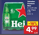 Premium Beer im Angebot bei Netto Marken-Discount in Premium Beer Angebote von Heineken bei Netto Marken-Discount für 4,99 €