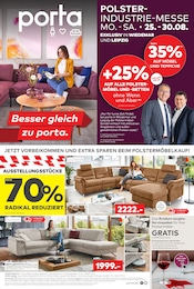 porta Möbel Prospekt: "POLSTER INDUSTRIE MESSE", 2 Seiten, 25.08.2025 - 30.08.2025