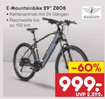 E-Mountainbike 29" Z808 von Zundapp im aktuellen Netto Marken-Discount Prospekt für 999,00 €