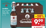 Landbier im Netto Marken-Discount Prospekt Landbier von Original Turmbläser im aktuellen Netto Marken-Discount Prospekt für 9,99 €