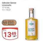 Limoncello im Angebot bei GLOBUS in Hürth Limoncello Angebote von Gebrüder Sünner bei GLOBUS Hürth für 13,49 €