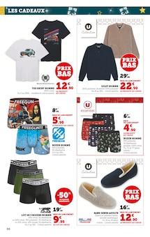 Promotion Chaussures Homme dans le prospectus Hyper U, valable du 12/11/2025 au 30/11/2025 Promo Chaussures Homme dans le catalogue Hyper U du moment à la page 88