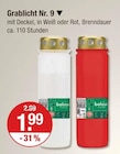 Grablicht Nr. 9 im Angebot bei V-Markt in Kaufbeuren Grablicht Nr. 9 Angebote von Bolsius bei V-Markt Kaufbeuren für 1,99 €