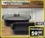 Duo Vital Aluguss Bräter m. Dünsteinsatz bei Netto Marken-Discount im Mauern Prospekt für 59,99 €