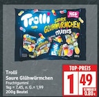 Saure Glühwürmchen minis von Trolli für 1,49 € bei EDEKA im Angebot Saure Glühwürmchen minis von Trolli im aktuellen EDEKA Prospekt