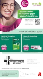 mea - meine apotheke Prospekt für Mülheim mit 4 Seiten mea - meine apotheke Prospekt für Mülheim: "Unsere August-Angebote", 4 Seiten, 01.08.2025 - 31.08.2025
