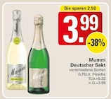 WEZ Rehburg-Loccum - Deutscher Sekt Angebot im Prospekt Deutscher Sekt bei WEZ im Rehburg-Loccum Prospekt für 3,99 €