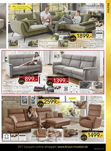 Sofa im BRAUN Möbel-Center Prospekt "60 JAHRE BRAUN MÖBEL CENTER" mit 16 Seiten (Freiburg (Breisgau))