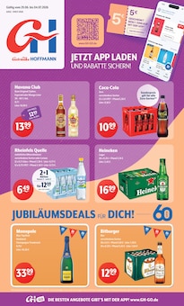 Coca Cola im Getränke Hoffmann Prospekt "Aktuelle Angebote" mit 8 Seiten (Detmold)