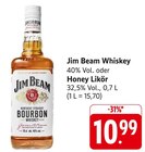 Whiskey Angebote von Jim Beam bei E center Fellbach für 10,99 €