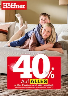 Höffner Prospekt 40% AUF ALLES* mit  Seite in Amtsberg und Umgebung