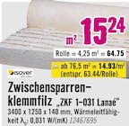 Hornbach Lübeck - Zwischensparren-klemmfilz „ZKF 1-031 Lanae“ Angebot im Prospekt Zwischensparren-klemmfilz „ZKF 1-031 Lanae“ bei Hornbach im Lübeck Prospekt für 63,44 €