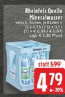 Aktuelles Mineralwasser Angebot bei E center in Duisburg ab 4,79 €