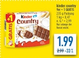 kinder country 9er + 1 GRATIS bei diska im Görlitz Prospekt für 1,99 €