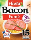 Bacon fumé 15 tranches - HERTA à 0,64 € dans le catalogue Intermarché Express