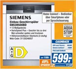 HEM expert - Einbau-Geschirrspüler SN53HS00BD Angebot im Prospekt Einbau-Geschirrspüler SN53HS00BD bei HEM expert im Prospekt "" für 599,00 €