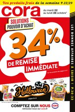 Catalogue Cora "34% de remise immédiate", 40 pages, à Arcueil, 22/10/2019 - 28/10/2019 Prospectus Cora "34% de remise immédiate", 40 pages, à Arcueil, 22/10/2019 - 28/10/2019