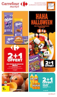 Prospectus Carrefour Market à Savigné-l'Évêque, "HAHA HALLOWEEN", 18 pages de promos valables du 22/10/2024 au 03/11/2024