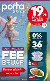 Aktueller porta Möbel Prospekt mit Beleuchtung, "BESSER GLEICH ZU PORTA", Seite 1